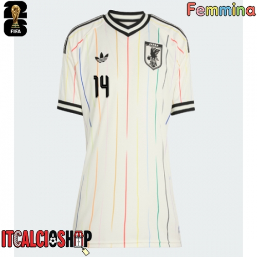 Giappone Junya Ito #14 Seconda Maglia Femmina Mondiali 2026 Manica Corta